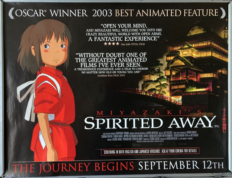 Cinema Poster: SPIRITED AWAY 2001 (Quad) Hayao Miyazaki Sen to Chihiro no kamikakushi Cinema Poster: SPIRITED AWAY 2001 (Quad) Hayao Miyazaki Sen to Chihiro no kamikakushi