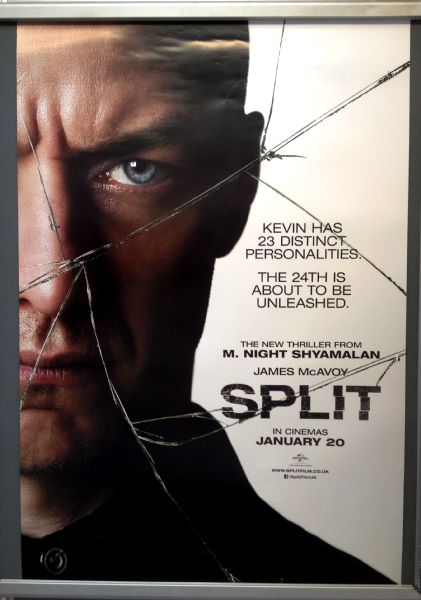Cinema Poster: SPLIT 2017 (White One Sheet) James McAvoy M. Night Shyamalan