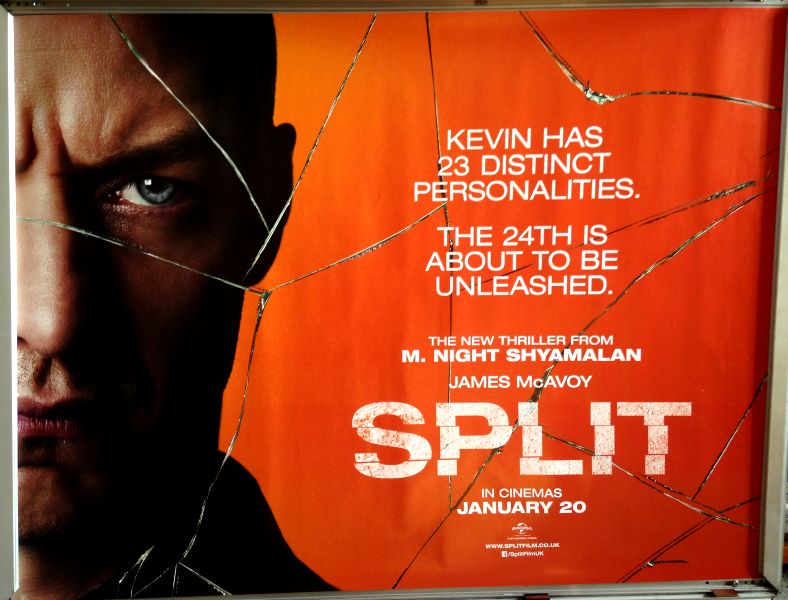 Cinema Poster: SPLIT 2017 (Orange Quad) M. Night Shyamalan James McAvoy Cinema Poster: SPLIT 2017 (Orange Quad) M. Night Shyamalan James McAvoy