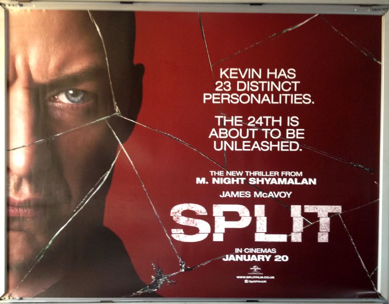 Cinema Poster: SPLIT 2017 (Red Quad) M. Night Shyamalan James McAvoy Cinema Poster: SPLIT 2017 (Red Quad) M. Night Shyamalan James McAvoy