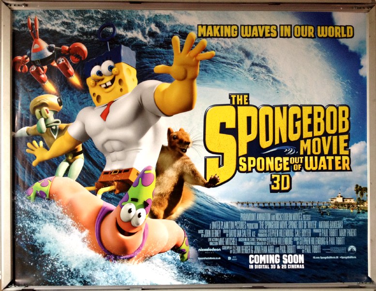 Cinema Poster: SPONGEBOB MOVIE SPONGE OUT OF WATER 2015 (Main Quad) Tom Kenny