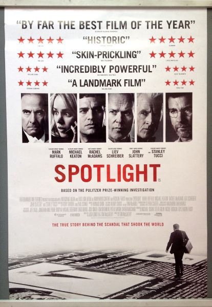 Cinema Poster: SPOTLIGHT 2016 (Main One Sheet) Mark Ruffalo Michael Keaton