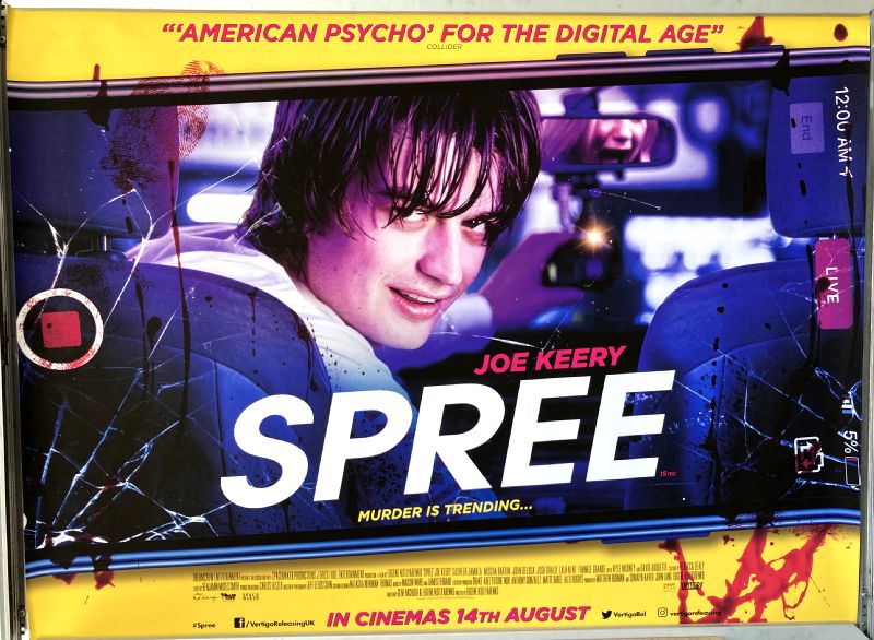 Cinema Poster: SPREE 2020 (Quad) Joe Keery Sasheer Zamata David Arquette