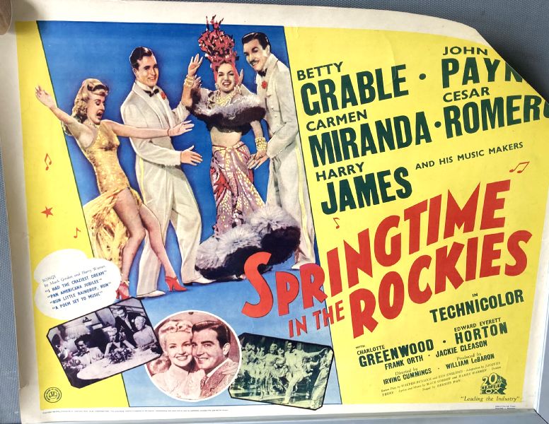 Cinema Poster: SPRINGTIME IN THE ROCKIES 1942 (US Half Sheet V1) Cesar Romero