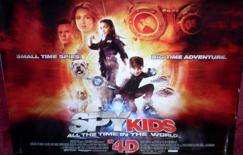 SPY KIDS ALL THE TIME IN THE WORLD: UK Quad Film Poster SPY KIDS ALL THE TIME IN THE WORLD: UK Quad Film Poster
