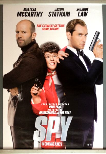 Cinema Poster: SPY 2015 (One Sheet) Melissa McCarthy Jason Statham Jude Law