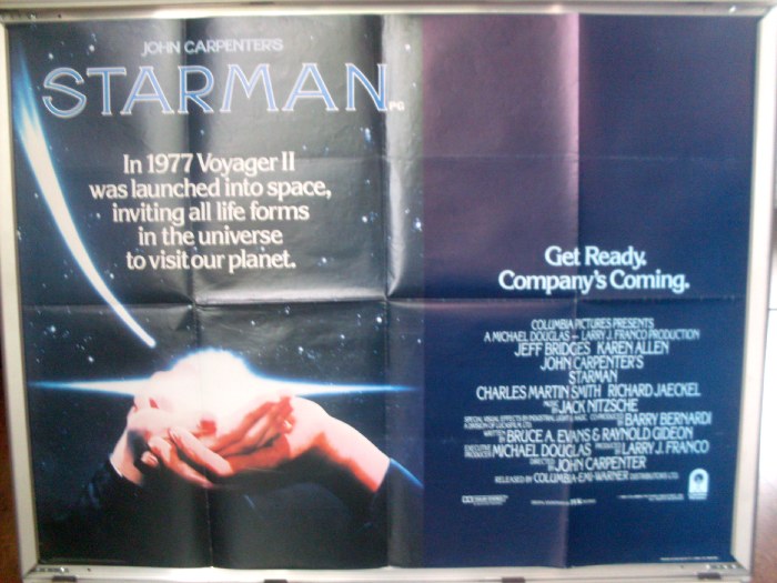 Cinema Poster: STARMAN 1984 (Quad) Jeff Bridges Karen Allen John Carpenter  