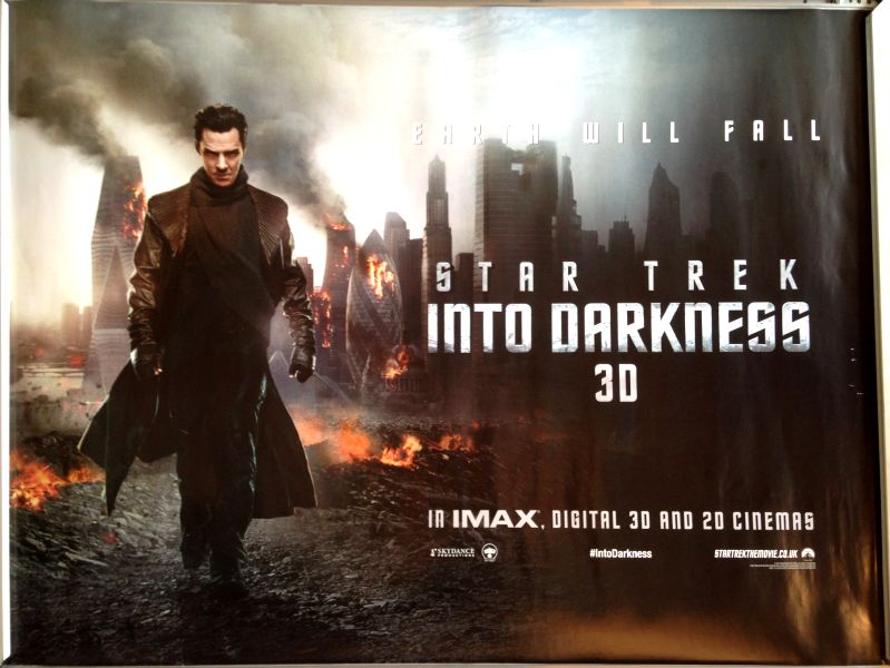 Cinema Poster: STAR TREK INTO DARKNESS 2013 (Khan Quad) Chris Pine Cinema Poster: STAR TREK INTO DARKNESS 2013 (Khan Quad) Chris Pine