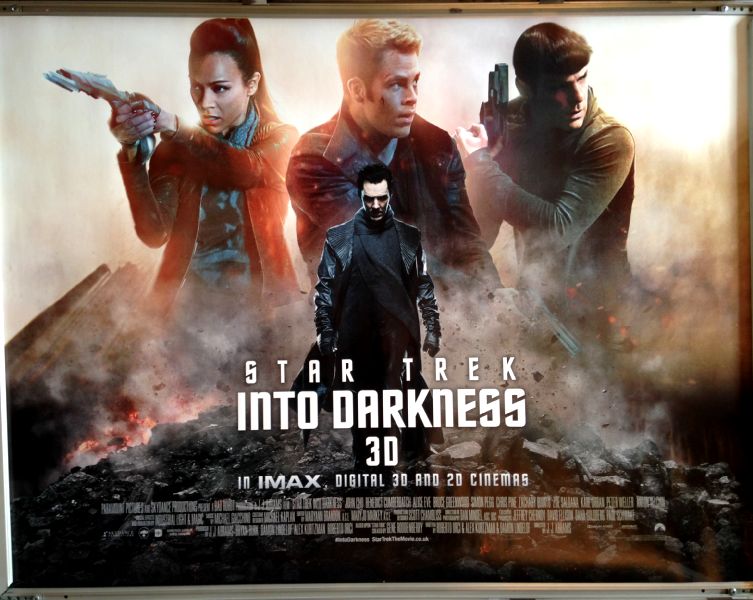 Cinema Poster: STAR TREK INTO DARKNESS 2013 (Main Quad) Chris Pine Cinema Poster: STAR TREK INTO DARKNESS 2013 (Main Quad) Chris Pine