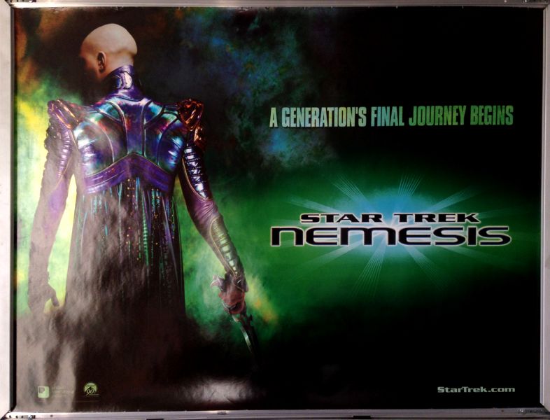 Cinema Poster: STAR TREK NEMESIS 2002 (Advance Quad) Patrick Stewart Cinema Poster: STAR TREK NEMESIS 2002 (Advance Quad) Patrick Stewart