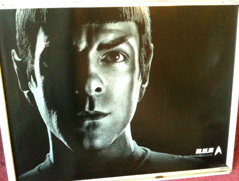 STAR TREK: Advance Spock/Zachary Quinto UK Quad Film Poster