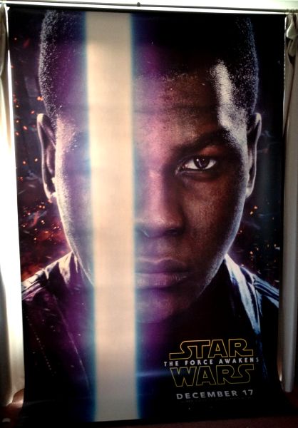 Cinema Banner: STAR WARS THE FORCE AWAKENS 2015 (Finn) John Boyega