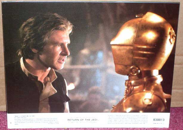 STAR WARS EPISODE VI RETURN OF THE JEDI: Set of 8 US Numberd Lobby Cards