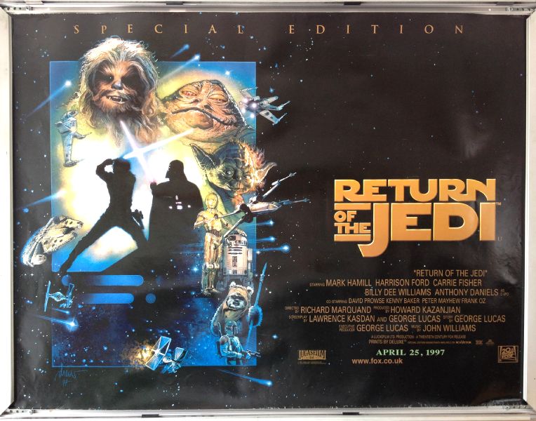 Cinema Poster: STAR WARS RETURN OF THE JEDI 1983 (1997 Special Edition Quad) Cinema Poster: STAR WARS RETURN OF THE JEDI 1983 (1997 Special Edition Quad)