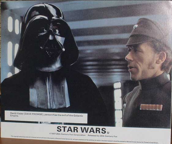 STAR WARS EPISODE IV A NEW HOPE: UK Lobby Card (Darth Vader)