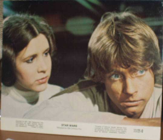 STAR WARS EPISODE IV A NEW HOPE: US Lobby Card (Luke & Leia)