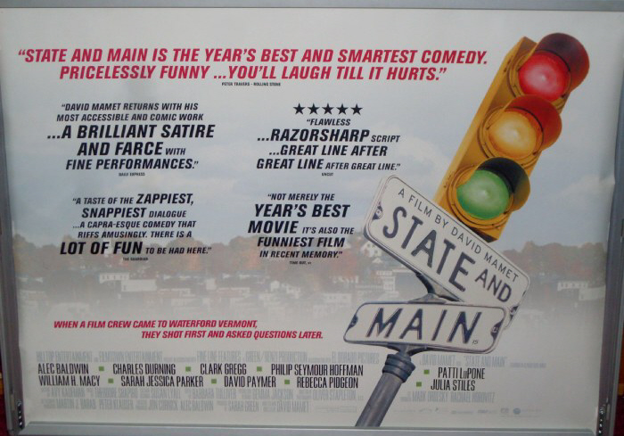 STATE AND MAINE: UK Quad Film Poster STATE AND MAINE: UK Quad Film Poster