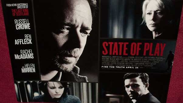 STATE OF PLAY: Main UK Quad Film Poster STATE OF PLAY: Main UK Quad Film Poster