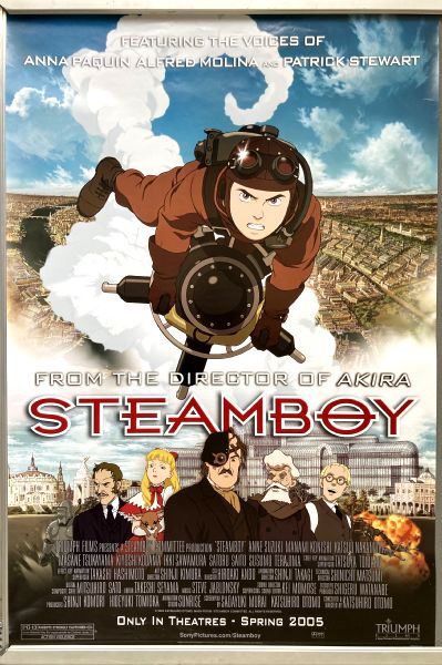 Cinema Poster: STEAMBOY aka Suchîmubôi 2004 (One Sheet) Anna Paquin Patrick Stewart Alfred Molina Cinema Poster: STEAMBOY aka Suchîmubôi 2004 (One Sheet) Anna Paquin Patrick Stewart Alfred Molina