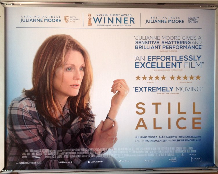 Cinema Poster: STILL ALICE 2015 (Quad) Julianne Moore Alec Baldwin Kate Bosworth