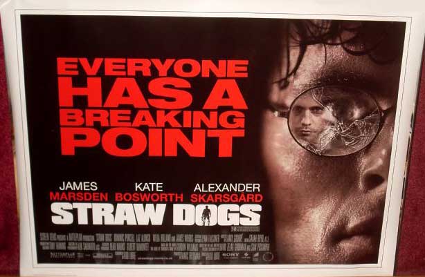 STRAW DOGS: Main UK Quad Film Poster STRAW DOGS: Main UK Quad Film Poster