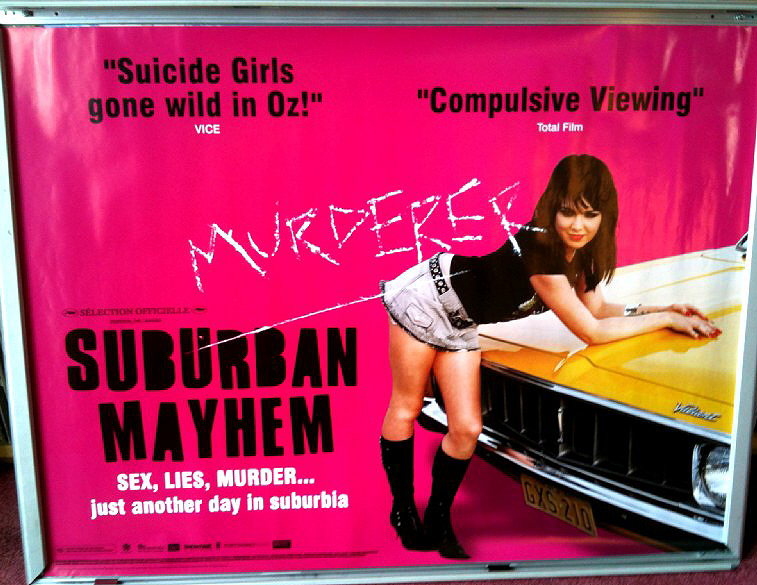 SUBURBAN MAYHEM: UK Quad Film Poster