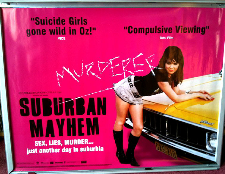 SUBURBAN MAYHEM: UK Quad Film Poster SUBURBAN MAYHEM: UK Quad Film Poster