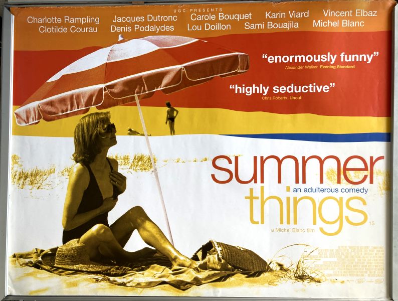 Cinema Poster: SUMMER THINGS 2002 (Quad) Charlotte Rampling Jacques Dutronc