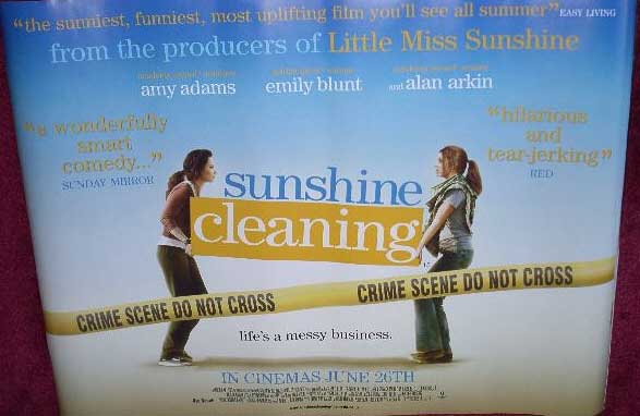 SUNSHINE CLEANING: Main UK Quad Film Poster SUNSHINE CLEANING: Main UK Quad Film Poster