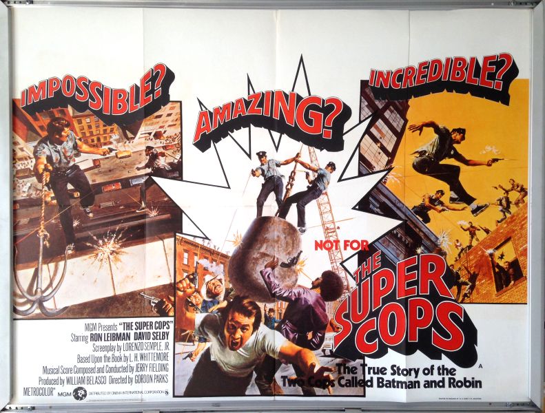 Cinema Poster: SUPER COPS, THE 1974 (Quad) Ron Leibman David Selby Sheila Frazier Cinema Poster: SUPER COPS, THE 1974 (Quad) Ron Leibman David Selby Sheila Frazier