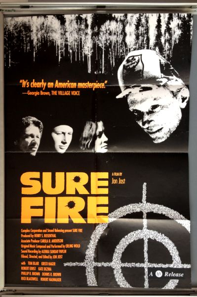Cinema Poster: SURE FIRE 1990 (One Sheet) Tom Blair Kristi Hager Robert Ernst Cinema Poster: SURE FIRE 1990 (One Sheet) Tom Blair Kristi Hager Robert Ernst