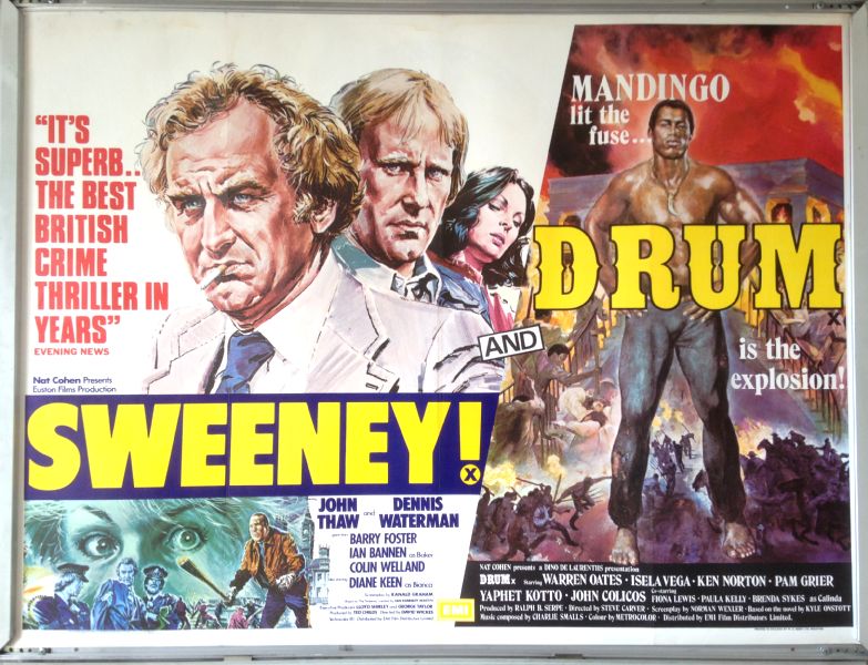 Cinema Poster: SWEENEY!/DRUM (Double Bill Quad) John Thaw Dennis Waterman Cinema Poster: SWEENEY!/DRUM (Double Bill Quad) John Thaw Dennis Waterman