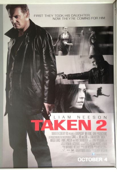 Cinema Poster: TAKEN 2 2012 (Main One Sheet) Liam Neeson Famke Janssen