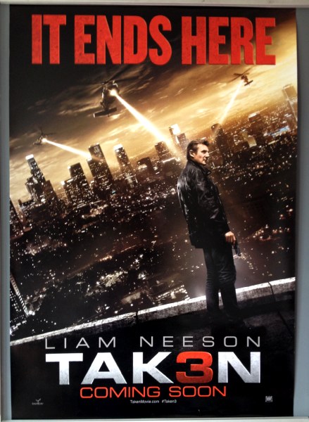Cinema Poster: TAKEN 3 2015 (Advance One Sheet) Liam Neeson Forest Whitaker