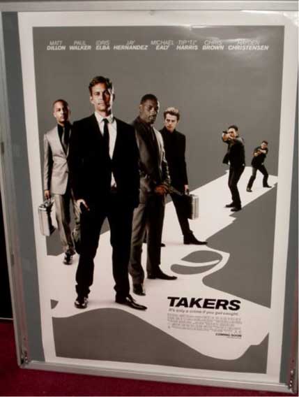 TAKERS: Advance One Sheet Film Poster