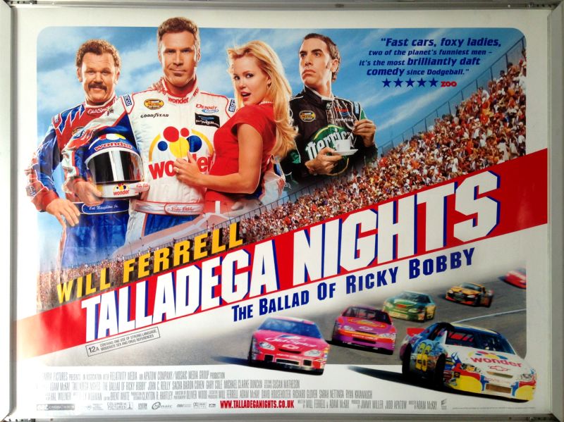 Cinema Poster: TALLADEGA NIGHTS 2006 (Quad) Will Ferrell Sacha Baron Cohen Cinema Poster: TALLADEGA NIGHTS 2006 (Quad) Will Ferrell Sacha Baron Cohen