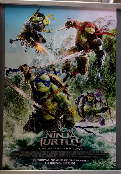 Cinema Poster: TEENAGE MUTANT NINJA TURTLES OUT OF THE SHADOWS 2016  (Waves One Sheet) Megan Fox