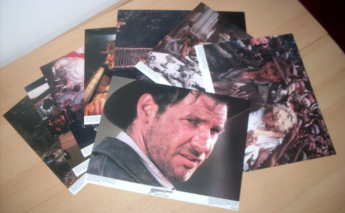 INDIANA JONES AND THE TEMPLE OF DOOM: US Lobby Card Set INDIANA JONES AND THE TEMPLE OF DOOM: US Lobby Card Set