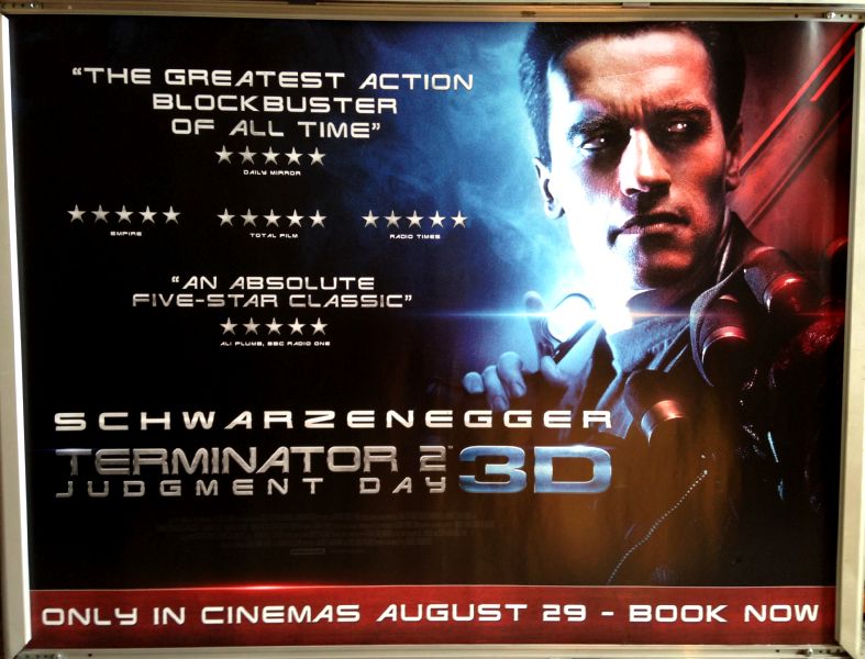 Cinema Poster: TERMINATOR 2 JUDGEMENT DAY 1991 (2017 3D Quad)