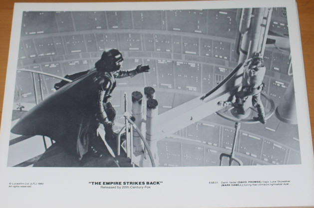 STAR WARS EPISODE V THE EMPIRE STRIKES BACK: B/W Still Vader & Luke - Join me....
