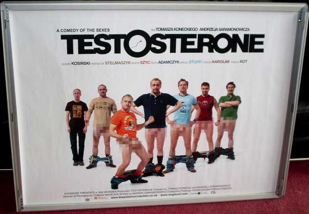 TESTOSTERONE: UK Quad Film Poster TESTOSTERONE: UK Quad Film Poster