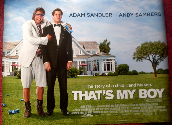 THAT'S MY BOY: UK Quad Film Poster