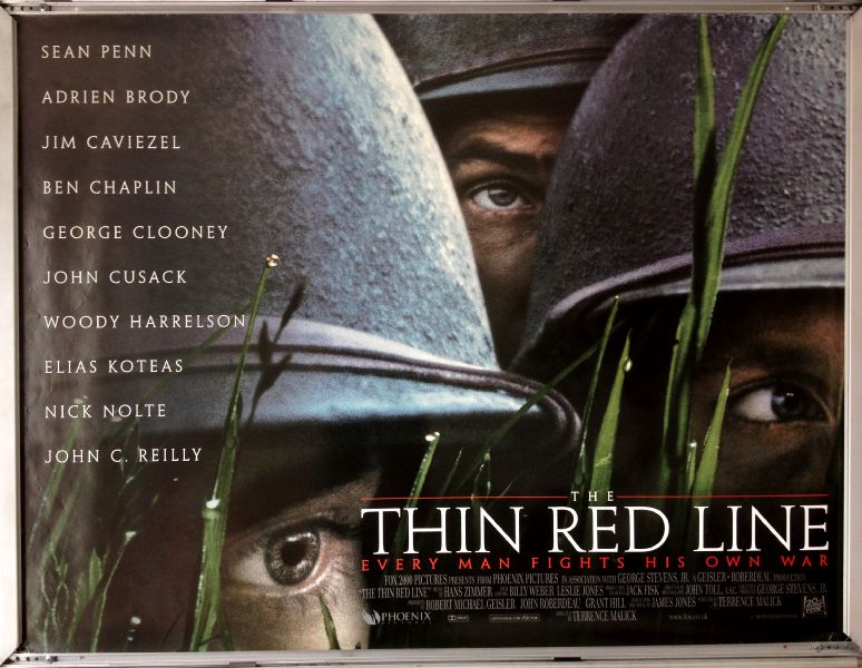 Cinema Poster: THIN RED LINE, THE 1998 (Quad) Sean Penn Adrien Brody