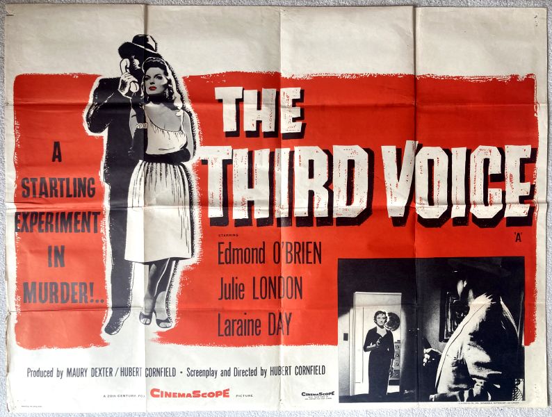 Cinema Poster: THIRD VOICE, THE 1960 (Quad) Edmond O'Brien Julie London