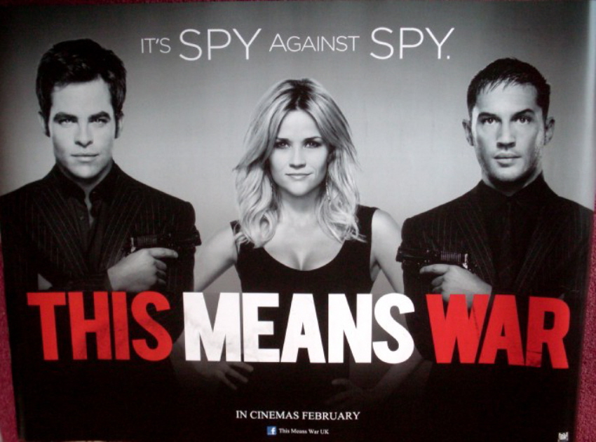 THIS MEANS WAR: Advance UK Quad Film Poster