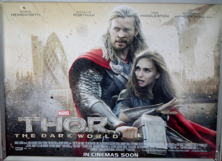 Cinema Poster: THOR THE DARK WORLD 2013 (Second Quad) Chris Hemsworth Idris Elba Cinema Poster: THOR THE DARK WORLD 2013 (Second Quad) Chris Hemsworth Idris Elba