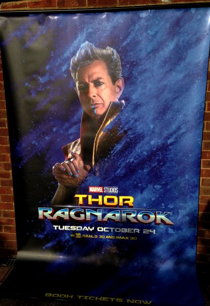 Cinema Banner: THOR RAGNAROK 2017 (Grandmaster) Jeff Goldblum Chris Hemsworth