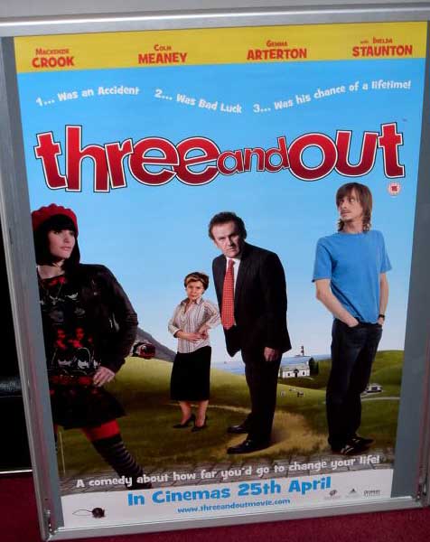 THREE AND OUT: One Sheet Film Poster THREE AND OUT: One Sheet Film Poster