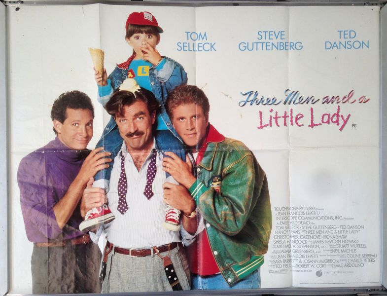 Cinema Poster: THREE MEN AND A LITTLE LADY 1991 (Quad) Tom Selleck Steve Guttenberg Cinema Poster: THREE MEN AND A LITTLE LADY 1991 (Quad) Tom Selleck Steve Guttenberg