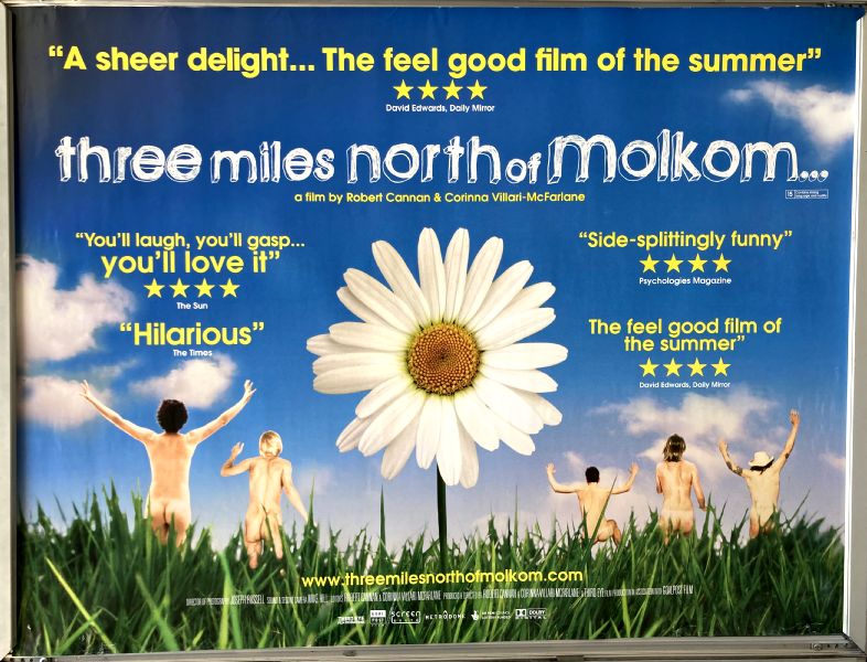 Cinema Poster: THREE MILES NORTH OF MOLKOM 2008 (Quad) Robert Cannan Corinna McFarlane